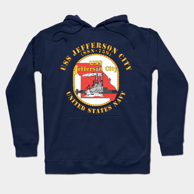 USS Jefferson City (SSN-759) Hoodie by twix123844